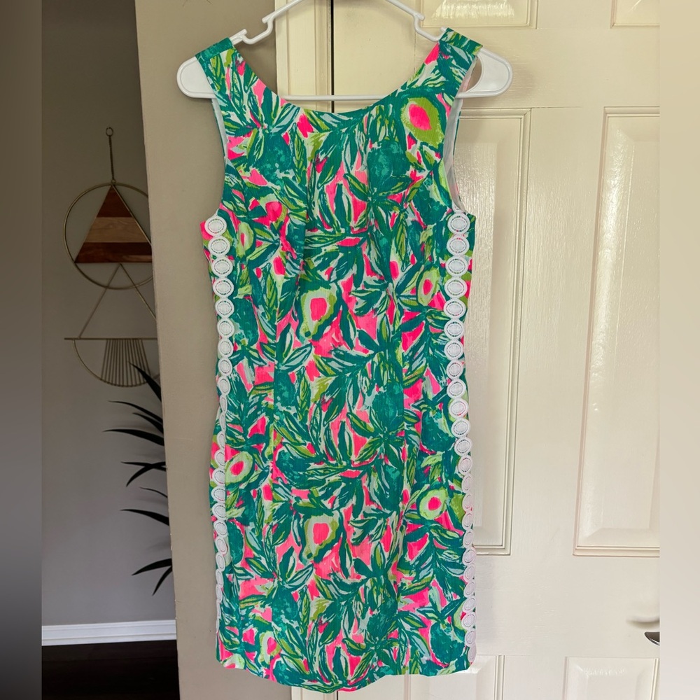 Lilly Pulitzer Mila Shift Dress Guac And Roll
